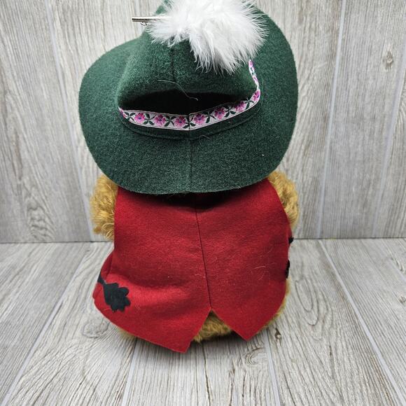 Hermann Oktoberfest Bear 75th Birthday Stuffed Jointed Musical 3030 Mohair Stein - Picture 7 of 10